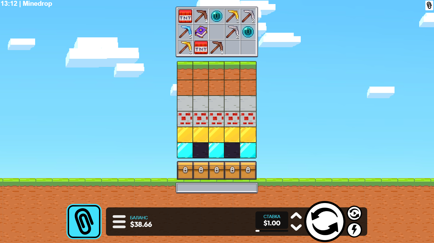 Слот Mine Drop